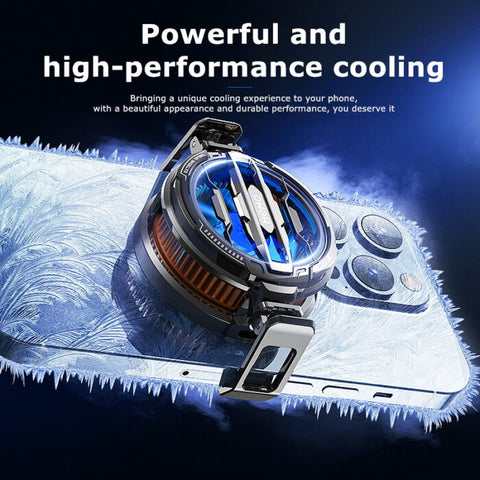 MEMO CX07 Magnetic Phone Radiator Phone Cooling Fan Case Cold Wind Handle Fan for Phone Cooler Phone Cooling Fan Case